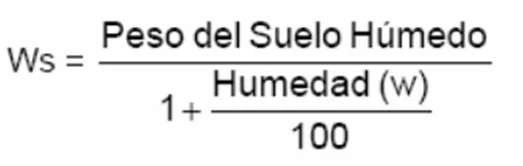 peso de la muetra para hidrometria